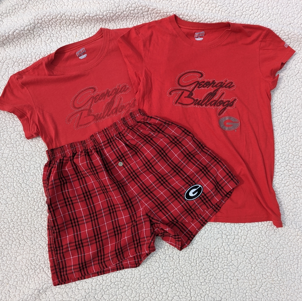 University of Georgia Pajama Set + Extra Shirt!